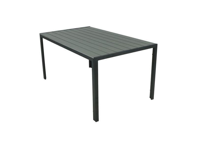 COCON Gartentisch Alice, 150 x 90 x 74 cm, Schwarz/Grau