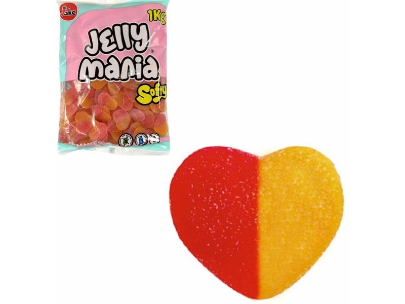 [2152067] Jake Jellymania Peach Hearts halal 1000 g