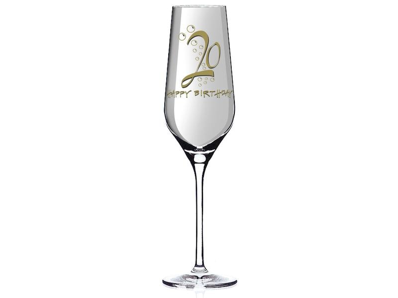 [2110891] Wate Sektglas Happy Birthday "20" 250 ml