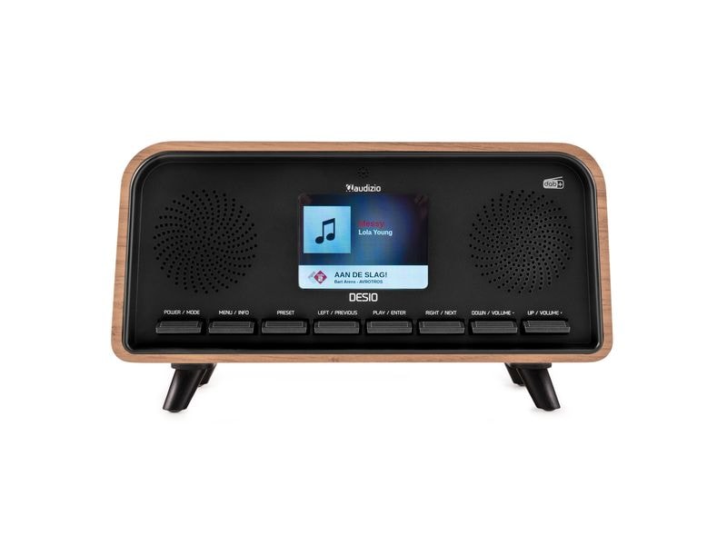 Audizio Desio-LWD Retro DAB+ Radio, Stereo, BT, holzfarben Beige