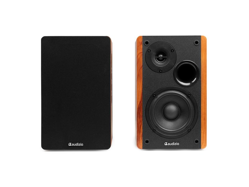 [2132075] Audizio Regallautsprecher KS01-WD 80W, BT, holzfarben Braun
