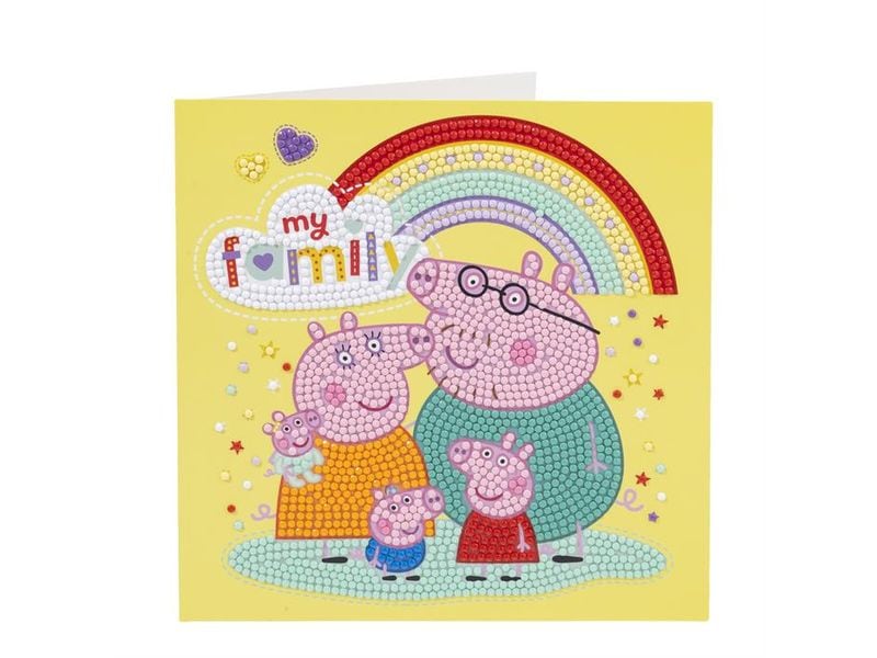 CRAFT Buddy My Family Crystal Art Card 18 x 18 cm