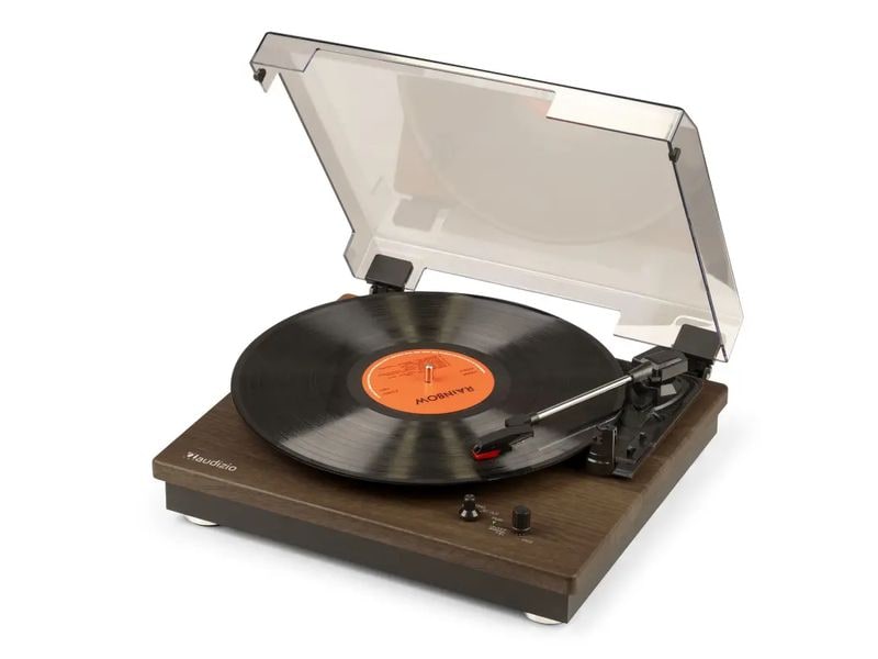 [2132086] Audizio Plattenspieler mit Bluetooth RP112D Dunkelbraun