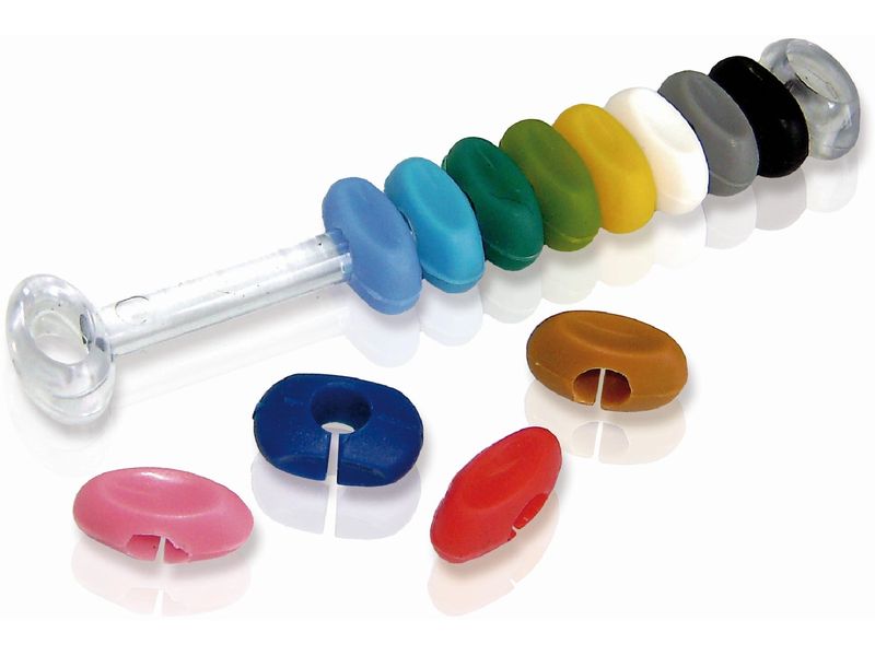 Vin Bouquet Glasmarkierer Glasmarker-Set 12 Stück, Mehrfarbig