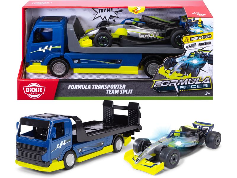 Dickie Toys Formula Transporter – Team Split Spielzeug-LKW