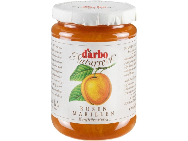 D'arbo Rosenmarillen-Konfitüre Naturrein, extra, 450 g