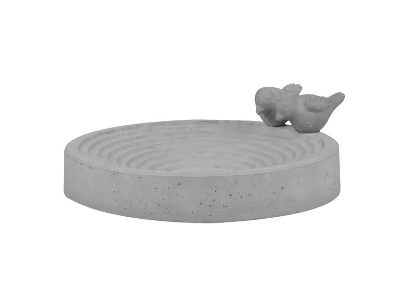 Esschert Design Vogeltränke Beton Grau