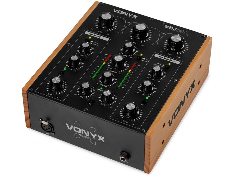 Vonyx VDJ250 2-Kanal Rotary DJ Mixer