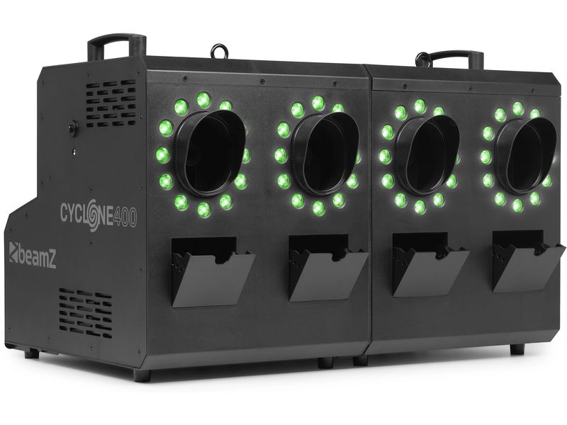 BeamZ Cyclone 400 Nebel- und Seifenblasenmaschine mit 48 RGBW-LEDs