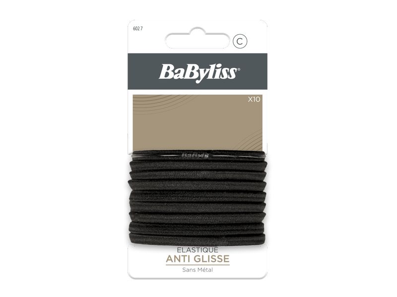 Babyliss 794602 Haargummi rutschfest 6 mm schwarz