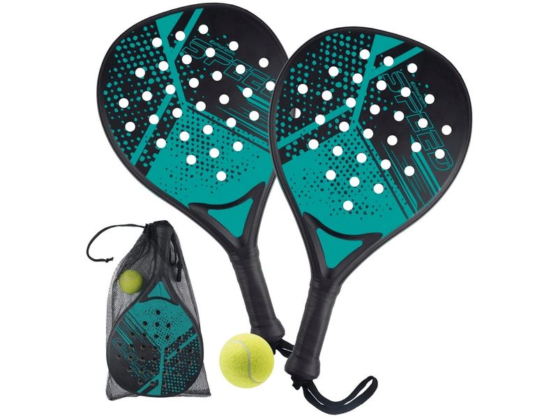 DoYourSports Padelschläger 46.5 cm Starter Set 4-tlg. Schwarz