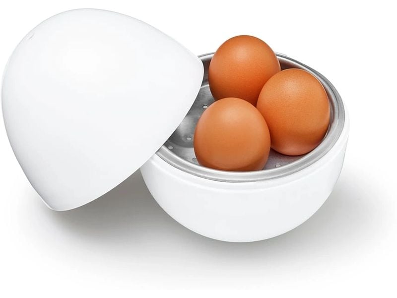 GOURMETmaxx GOURMETmaxx Mikrowellen-Eierkocher weiss für 4 Eier Weiss