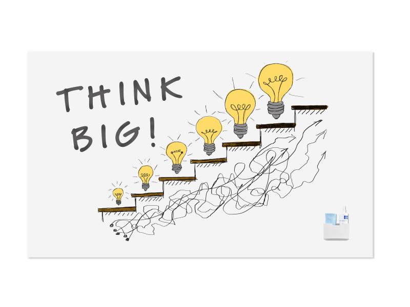[918036] Legamaster Magnethaftendes Whiteboard Wall-Up 119.5 cm x 200 cm, Weiss