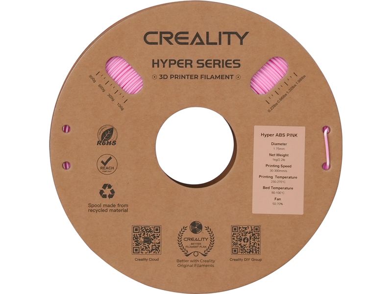 Creality Filament Creality Hyper ABS Filament Pink 1.75 mm 1 kg