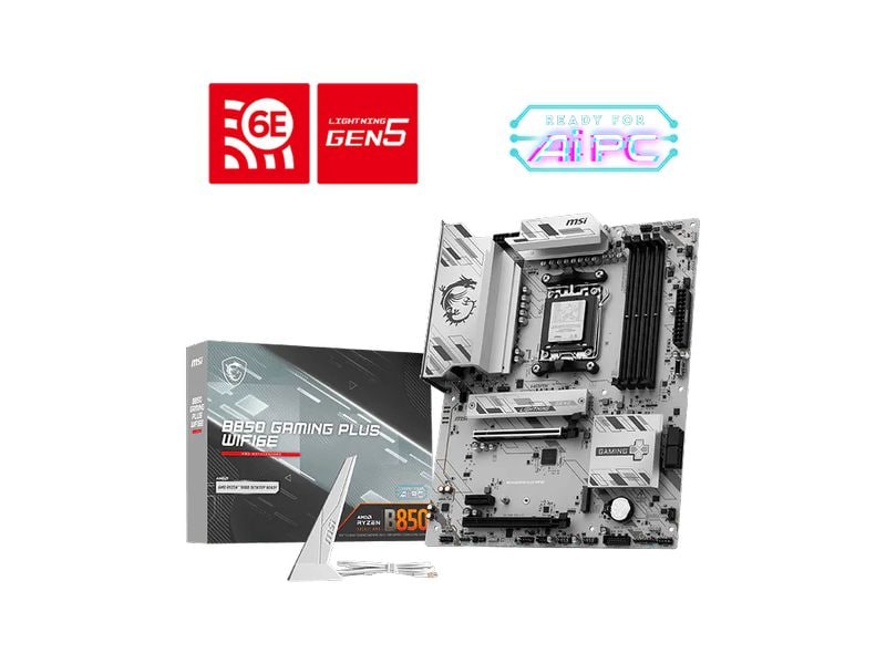 MSI B850 GAMING PLUS ATX AM5 DDR5-8200 HDMI DP WIFI6E