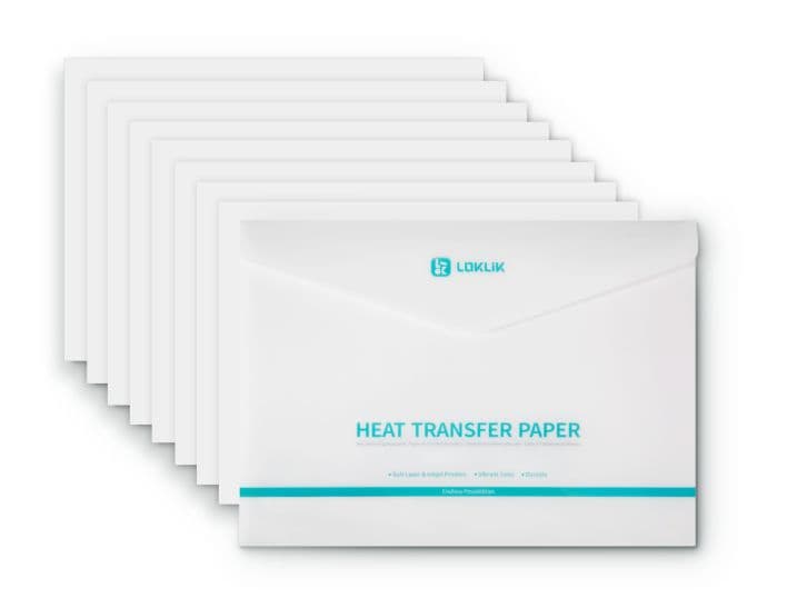 LOKLIK Transferpapierbogen A4, 8 Stück, Schwarz