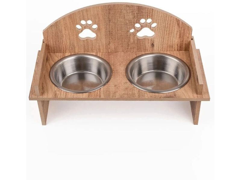 [2106954] Paws & Whiskers Futterbar mit Näpfe Apvm12