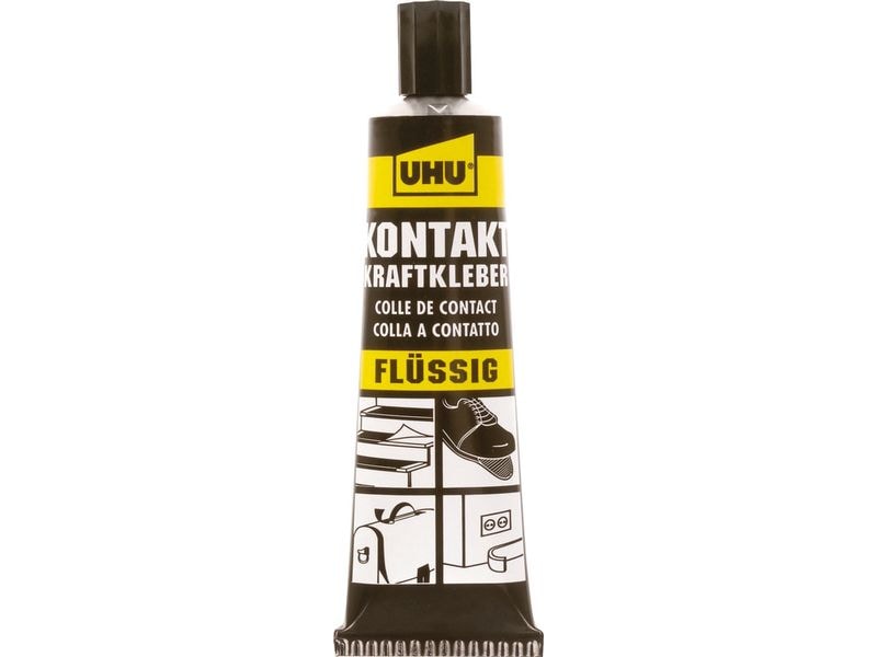 UHU Kontakt Kraftkleber Flüssig Tube 42 ml, Gelb