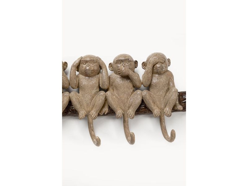 [2141789] Kare Wandgarderobe Six Monkeys 59 x 19 cm