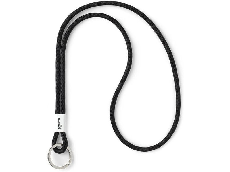 Pantone by Copenhagen Design Schlüsselanhänger Key Chain Long Nylon 48 cm Schwarz