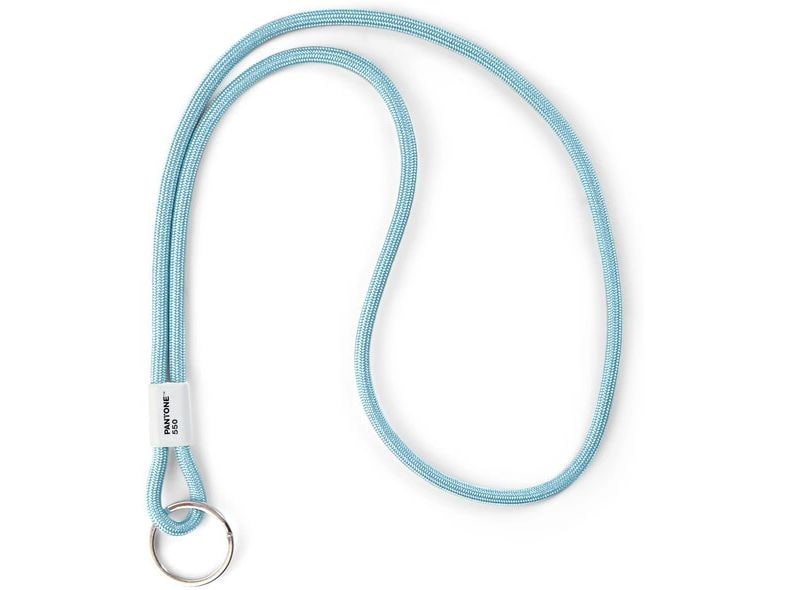 Pantone by Copenhagen Design Schlüsselanhänger Gross Nylon Metall Light Blue 550 Blau