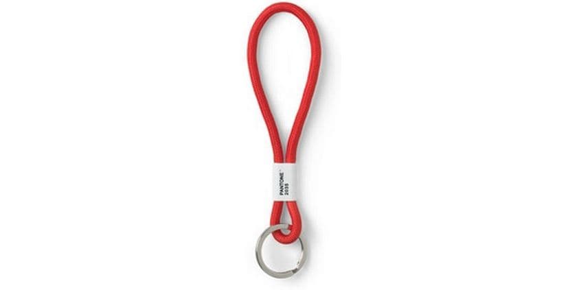 Pantone by Copenhagen Design Schlüsselanhänger Key Chain Short Nylon Rot 18 cm kurz