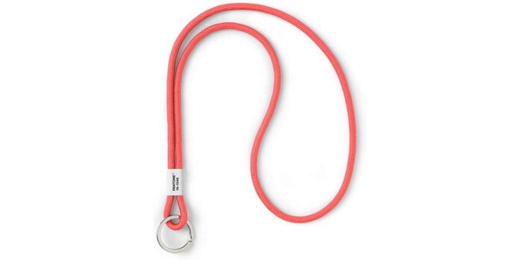 Pantone by Copenhagen Design Schlüsselanhänger Key Chain Long Nylon 48 cm Living Coral