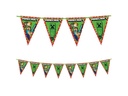We fiesta Party Girlande Flaggen Minecraft 2.3 m, Grün