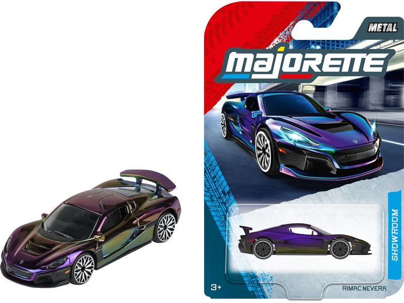 Majorette RIMAC Nevera Rainbow Metall, 1:64, Mehrfarbig, Rainbow