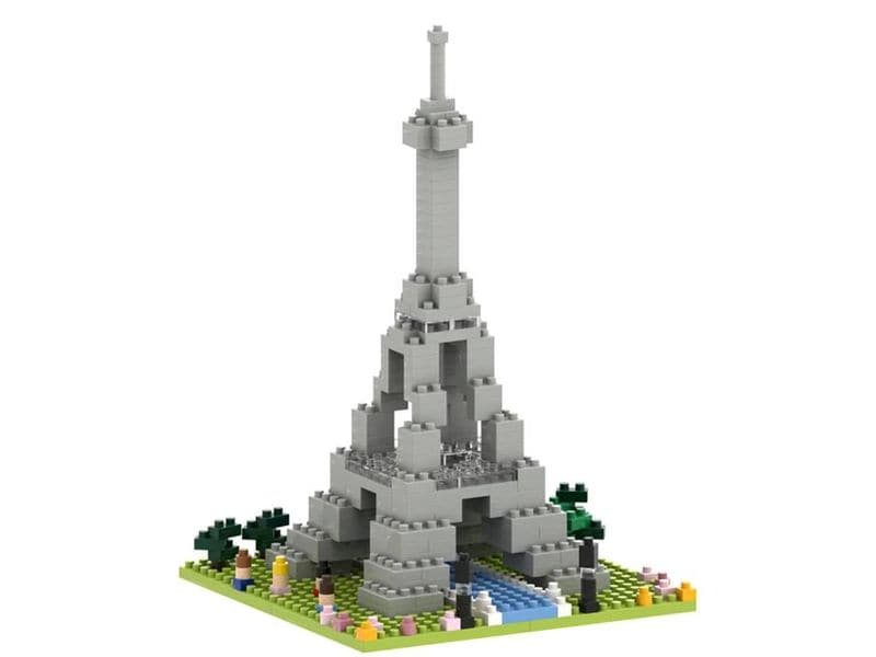 BRIXIES Bausteinmodell Eiffelturm aus 257 Bausteinen