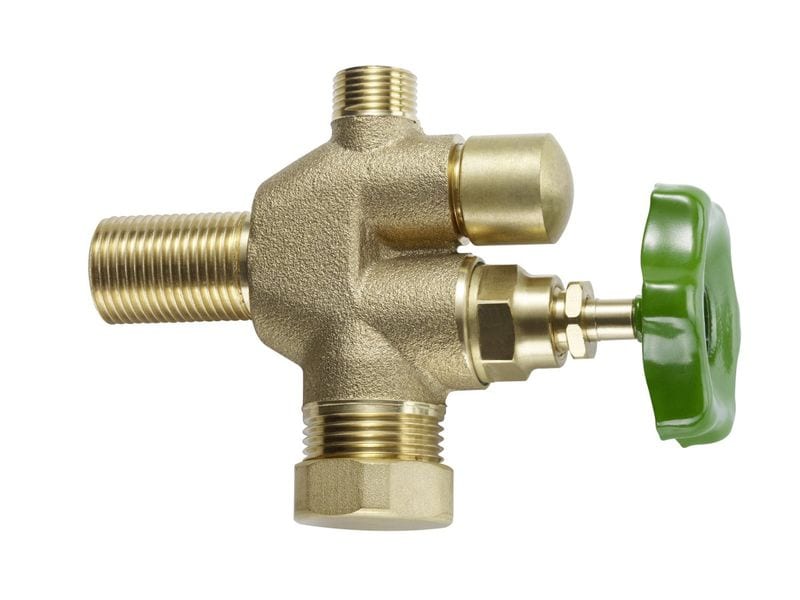 Laufen SIDUO Doppelventil Messing blank o. Klemmverschr