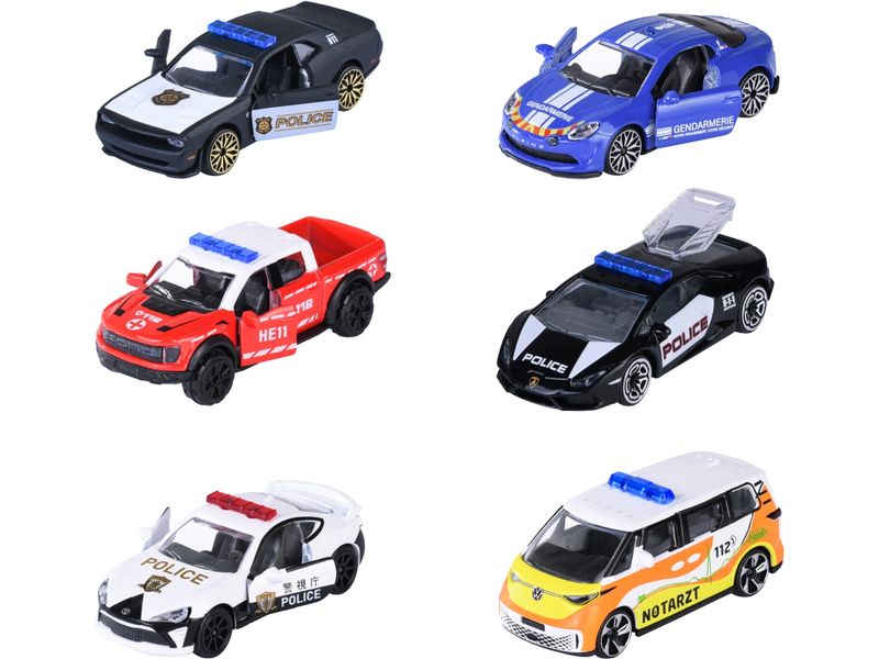 Majorette Rescue World Premium Cars, 6-sort. Metall, mehrfarbig