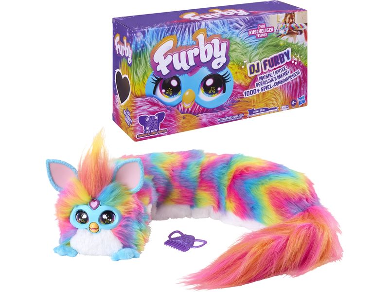 [2040895] Furby Plüsch DJ Furby Regenbogen interaktives Plüschtier