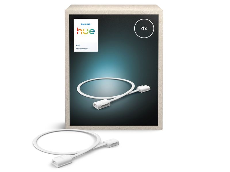 Philips Hue Flux Gradient Lightstrip Flex-Verbinder, Schwarz, 4 Stück
