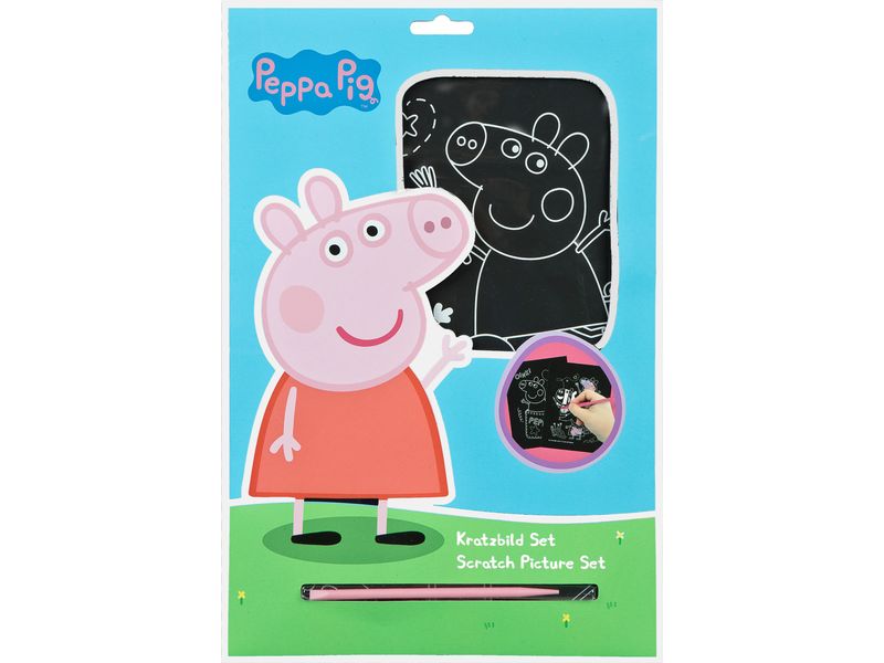 Undercover Fanartikel Kratzbild Set Peppa Pig