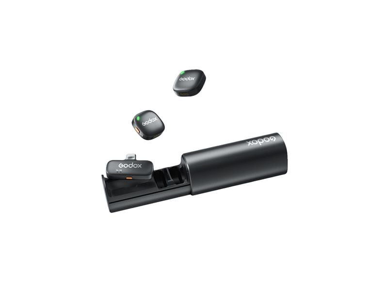 [2104348] Godox C01 Kit2 2.4 GHz Funkmikrofonsystem USB-C Schwarz