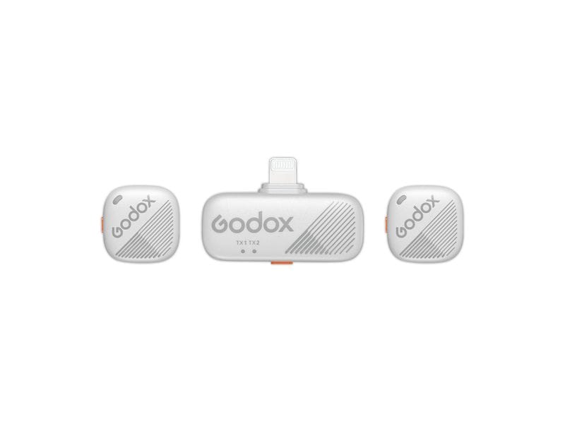Godox CUBE-SL KIT 2 Funkmikrofonsystem Weiss für iOS-Geräte
