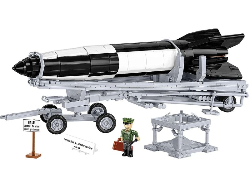 COBI Bausteinmodell V2 Rakete mit Meillerwagen 1:35