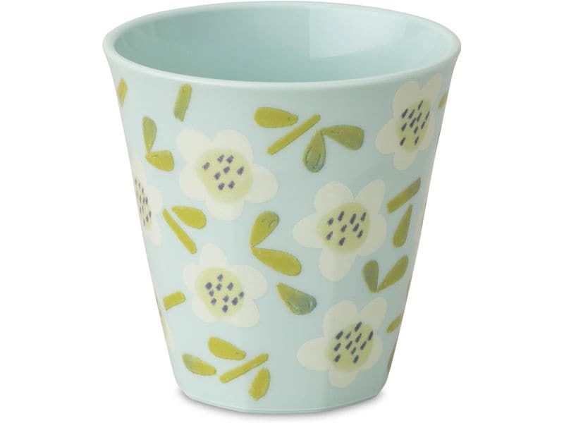 Koziol Trinkbecher Nora M Bloomies 300 ml, 1 Stück, Hellblau