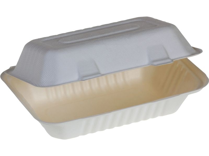 belesse nature Menübox Zuckerrohr weiss 50 Stück