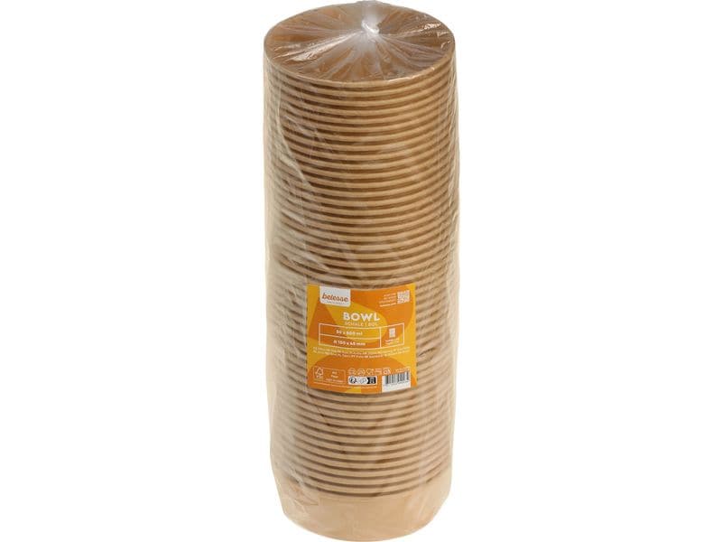 belesse Schale Kraft/PE 500 ml braun 50 Stück