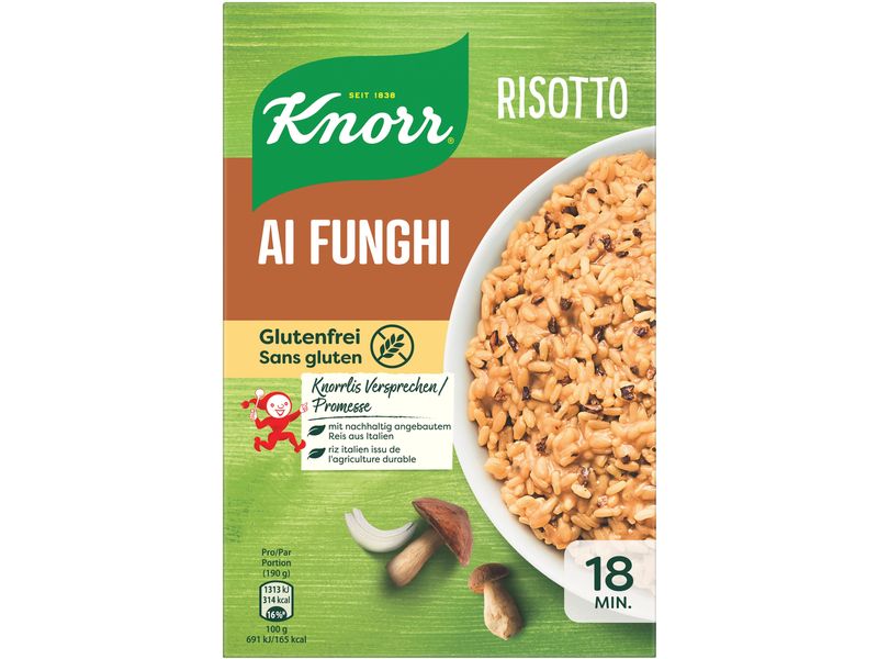 Knorr Risotto ai funghi mit Pilzen
