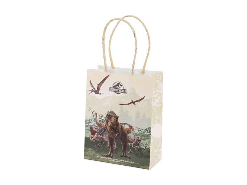 Partydeco Geschenktüten Jurassic World, 6er-Set 1 Stück, Grün