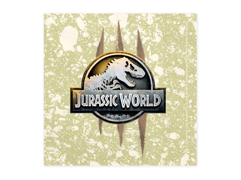 Partydeco PartyDeco Servietten Jurassic World, 20er-Set 33 cm x 33 cm