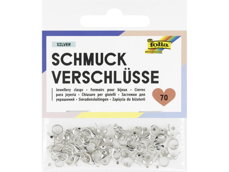 [2150616] Folia Schmuckverschlüsse 70-teilig, silber