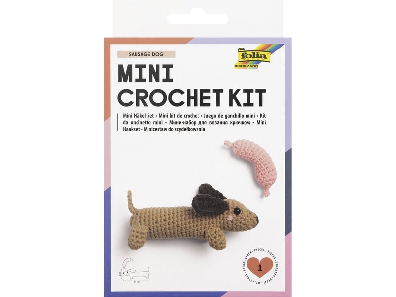 Folia Mini Crochet Set SAUSAGE DOG Mini