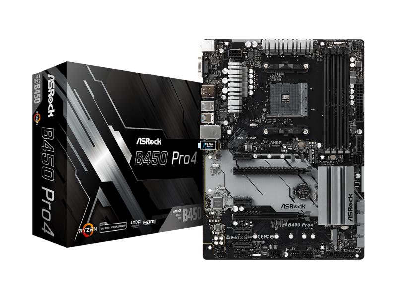 ASRock Mainboard B450 PRO4