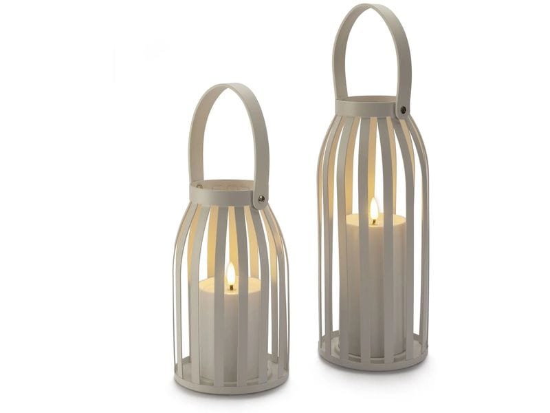 [2039191] STT LED-Kerzen Set 2 Stück Weiss, 20 und 28 cm