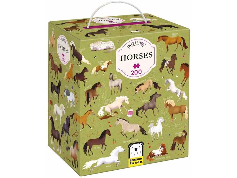Banana Panda Puzzle Puzzlove Horses Pappe 200 Teile Klassisch