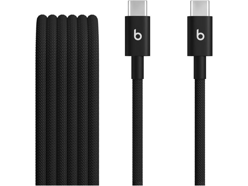 Apple Beats USB-C auf USB-C gewebtes Kabel, schwarz, 60W 1.5 m, 2er-Pack